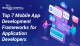 Mobile app development frameworks for application developers