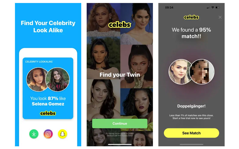 celebrity doppelgangers generator