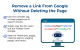 How to Remove a Link From Google Without Deleting the Page