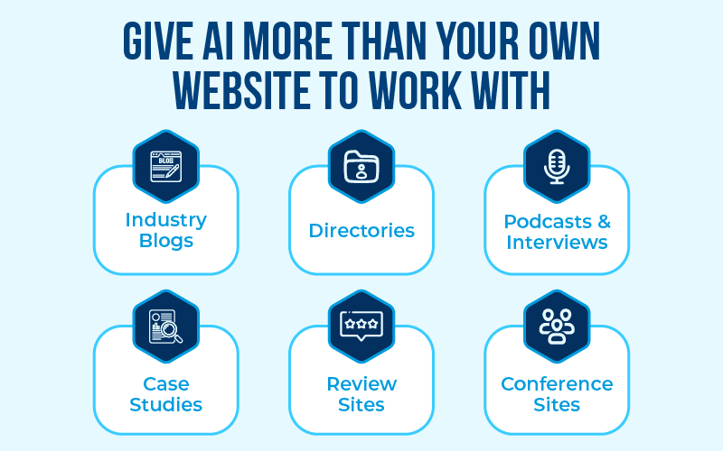 Give AI More Than Your Own Website to Work With
